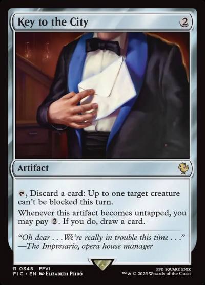 Key to the City FIC-348 Final Fantasy Commander Magic card