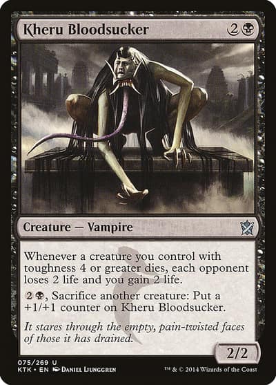 Kheru Bloodsucker 75 Khans of Tarkir Magic card