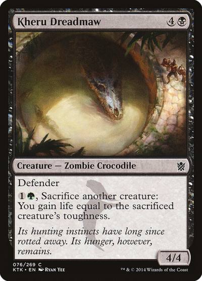 Kheru Dreadmaw 76 Khans of Tarkir Magic card