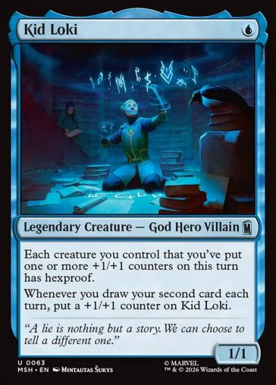 Kid Loki MSH-63 Marvel Super Heroes Magic card