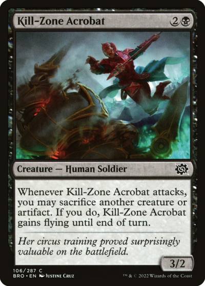 Kill-Zone Acrobat 106 The Brothers' War Magic card