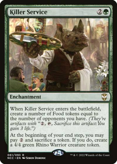 Killer Service PNCC-61P New Capenna Commander Promos Magic card