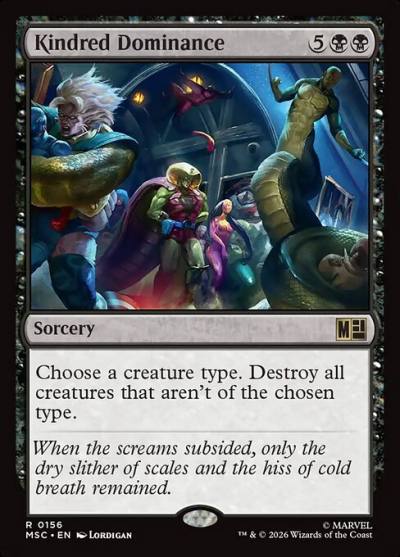 Kindred Dominance MSC-156 Marvel Super Heroes Commander Magic card