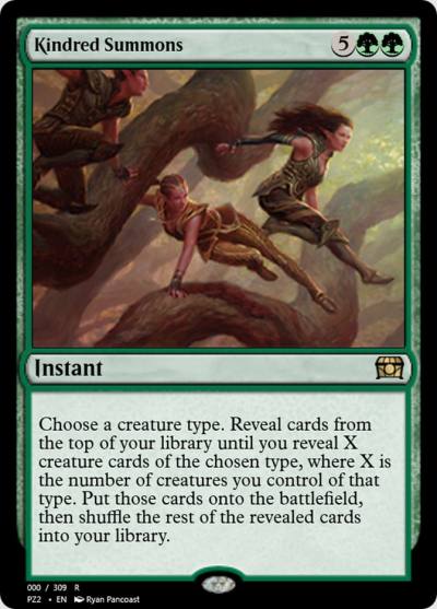 Kindred Summons PZ2-65719 Treasure Chest Magic card