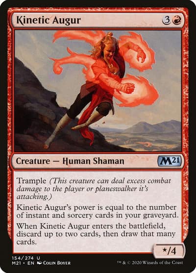 Kinetic Augur 154 Core Set 2021 Magic card