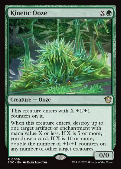 Kinetic Ooze SOC-39 Secrets of Strixhaven Commander Magic card