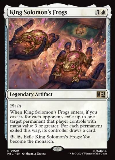 King Solomon's Frogs MSC-20 Marvel Super Heroes Commander Magic card