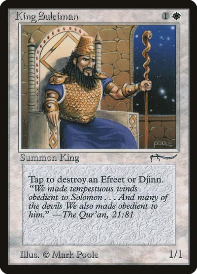 King Suleiman ARN-6 Arabian Nights Magic card