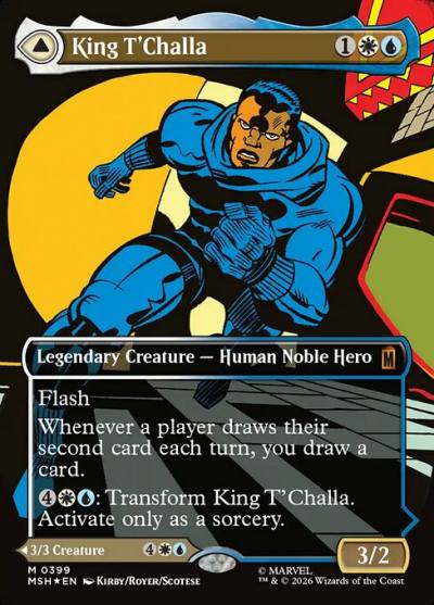 King T'Challa // Black Panther, Hope Enduring MSH-399 Marvel Super Heroes Magic card