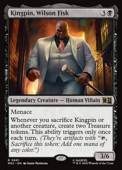 Kingpin, Wilson Fisk MSC-661 Marvel Super Heroes Commander Magic card