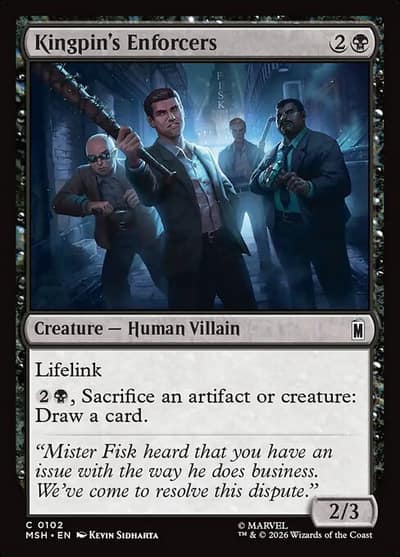 Kingpin's Enforcers 102 Marvel Super Heroes Magic card