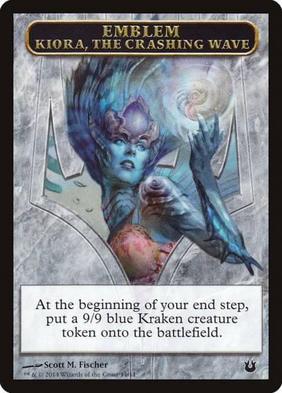 Kiora, the Crashing Wave Emblem TBNG-11 Born of the Gods Tokens Magic card