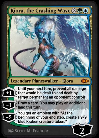 Kiora, the Crashing Wave PIO-354 Pioneer Masters Magic card
