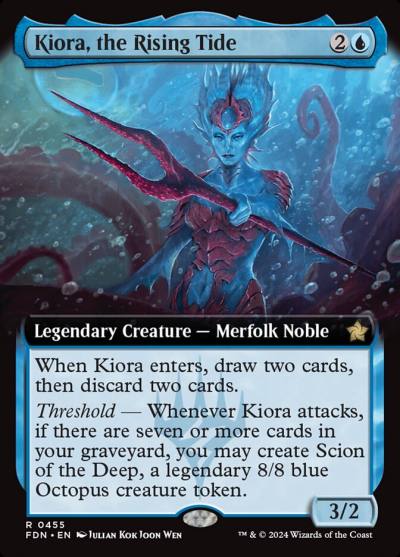 Kiora, the Rising Tide FDN-455 Foundations Magic card