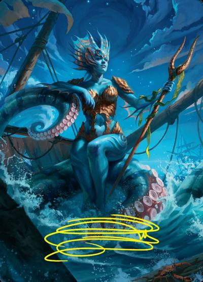 Kiora, the Rising Tide // Kiora, the Rising Tide AFDN-30 Foundations Art Series Magic card