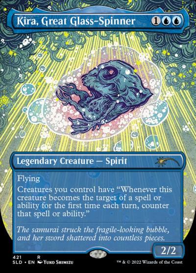 Kira, Great Glass-Spinner SLD-421 Secret Lair Drop Magic card