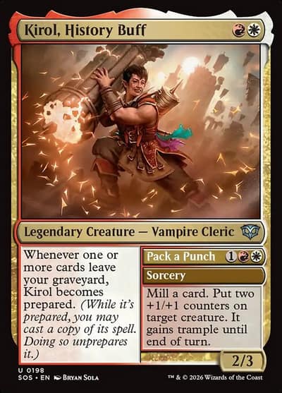 Kirol, History Buff // Pack a Punch 198 Secrets of Strixhaven Magic card