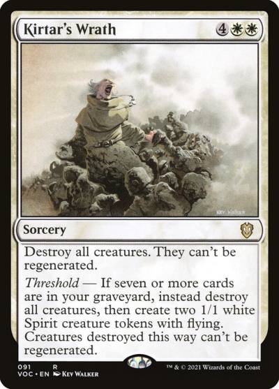 Kirtar's Wrath VOC-91 Crimson Vow Commander Magic card