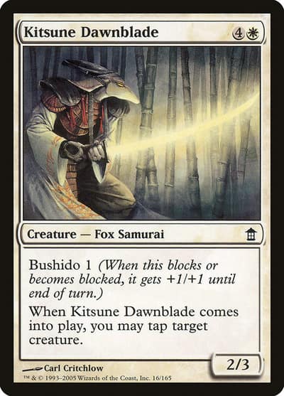 Kitsune Dawnblade 16 Saviors of Kamigawa Magic card