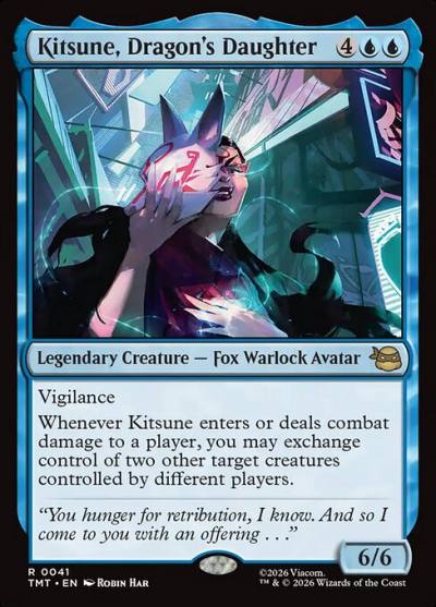 Kitsune, Dragon's Daughter TMT-41 Teenage Mutant Ninja Turtles Magic card