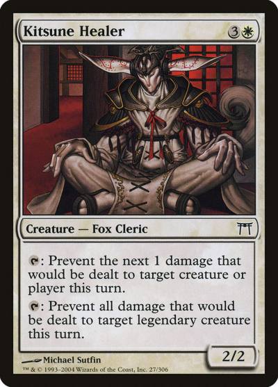 Kitsune Healer 27 Champions of Kamigawa Magic card