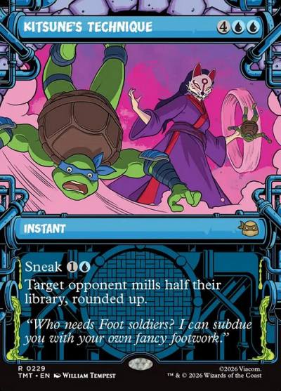 Kitsune's Technique TMT-229 Teenage Mutant Ninja Turtles Magic card