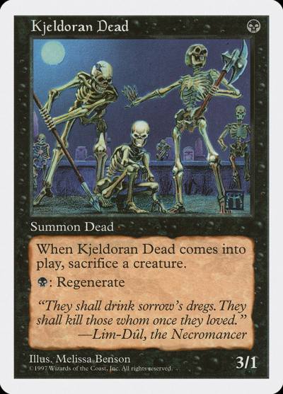 Kjeldoran Dead 5ED-170 Fifth Edition Magic card