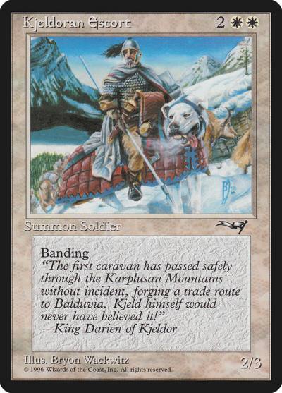 Kjeldoran Escort ALL-7B Alliances Magic card