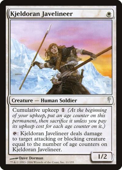Kjeldoran Javelineer 11 Coldsnap Magic card