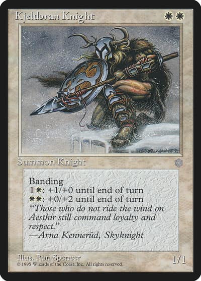 Kjeldoran Knight 36 Ice Age Magic card