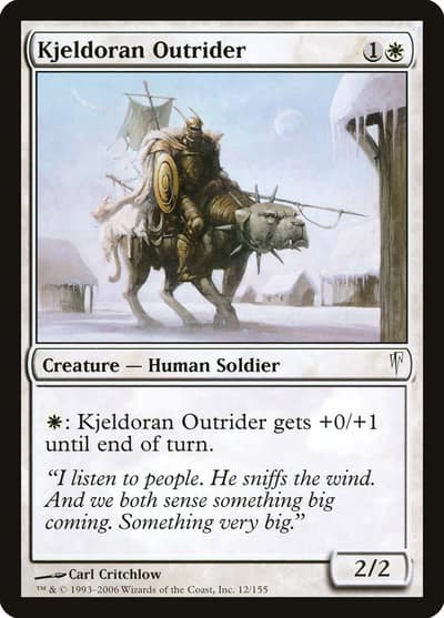 Kjeldoran Outrider 12 Coldsnap Magic card