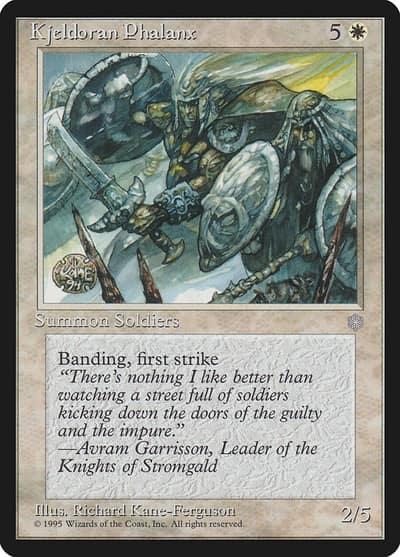 Kjeldoran Phalanx 37 Ice Age Magic card