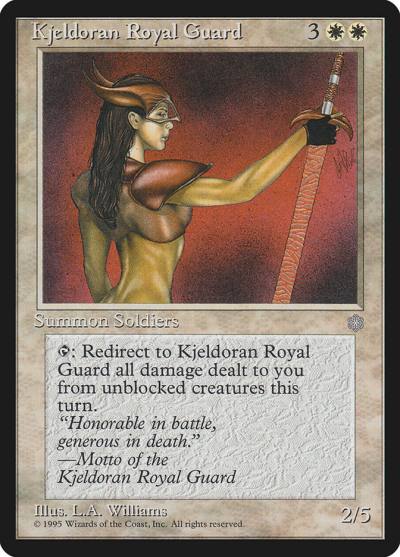 Kjeldoran Royal Guard ICE-38 Ice Age Magic card