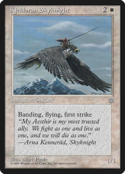 Kjeldoran Skyknight 40 Ice Age Magic card