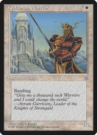 Kjeldoran Warrior 41 Ice Age Magic card