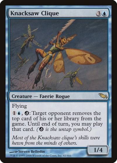 Knacksaw Clique 42 Shadowmoor Magic card