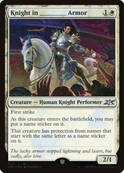 Knight in _____ Armor