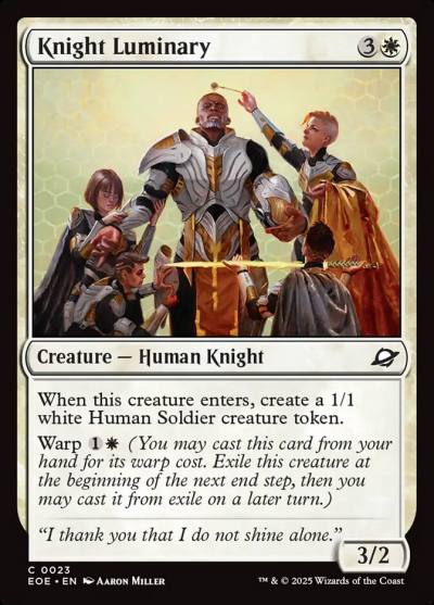 Knight Luminary 23 Edge of Eternities Magic card