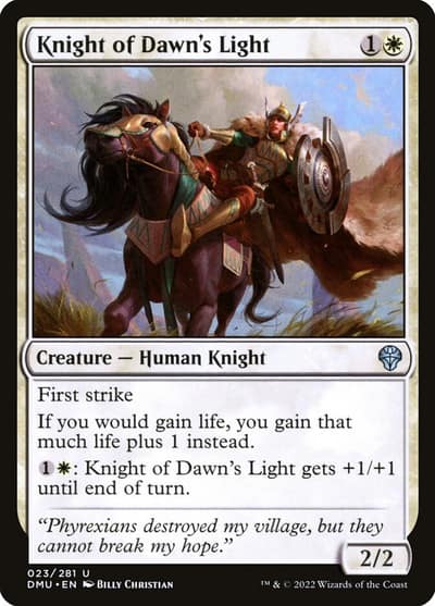 Knight of Dawn's Light 23 Dominaria United Magic card