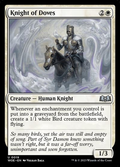 Knight of Doves 19 Wilds of Eldraine Magic card