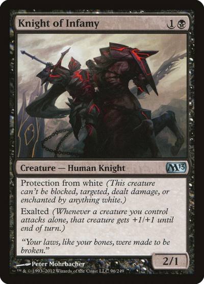 Knight of Infamy M13-96 Magic 2013 Magic card