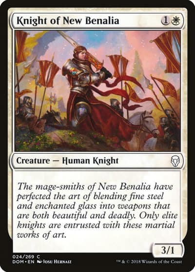 Knight of New Benalia 24 Dominaria Magic card