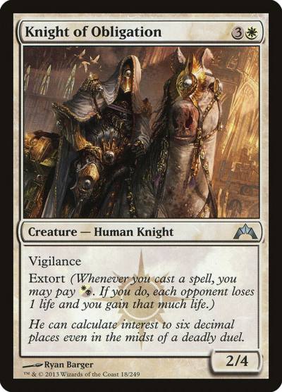 Knight of Obligation 18 Gatecrash Magic card