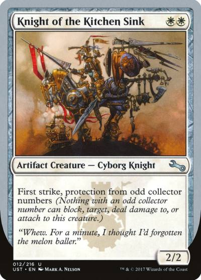 Knight of the Kitchen Sink UST-12D Unstable Magic card