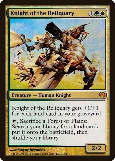Knight of the Reliquary DDG-1 Duel Decks: Knights vs. Dragons Magic card