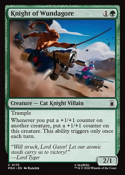 Knight of Wundagore 175 Marvel Super Heroes Magic card