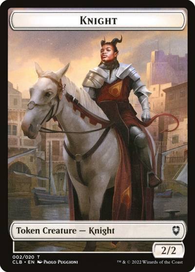 Knight TCLB-2 Battle for Baldur's Gate Tokens Magic card