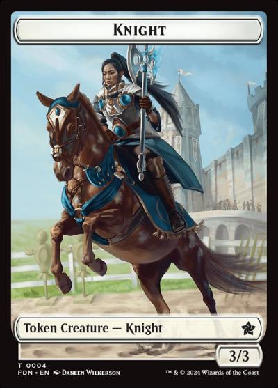 Knight TFDN-4 Foundations Tokens Magic card