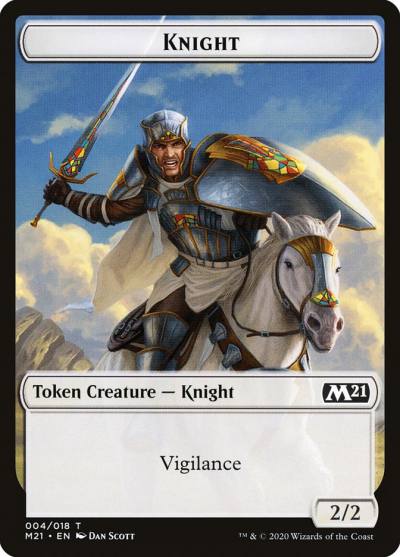 Knight TM21-4 Core Set 2021 Tokens Magic card