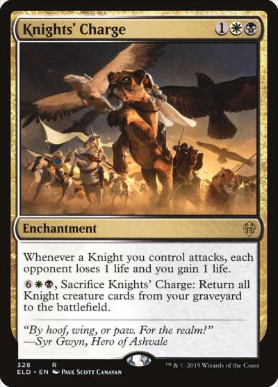 Knights' Charge ELD-328 Throne of Eldraine Magic card